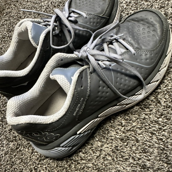 Hoka‎ Gaviota LTR Grey Leather  Women's Size 9 Running Trainer - Picture 3 of 9